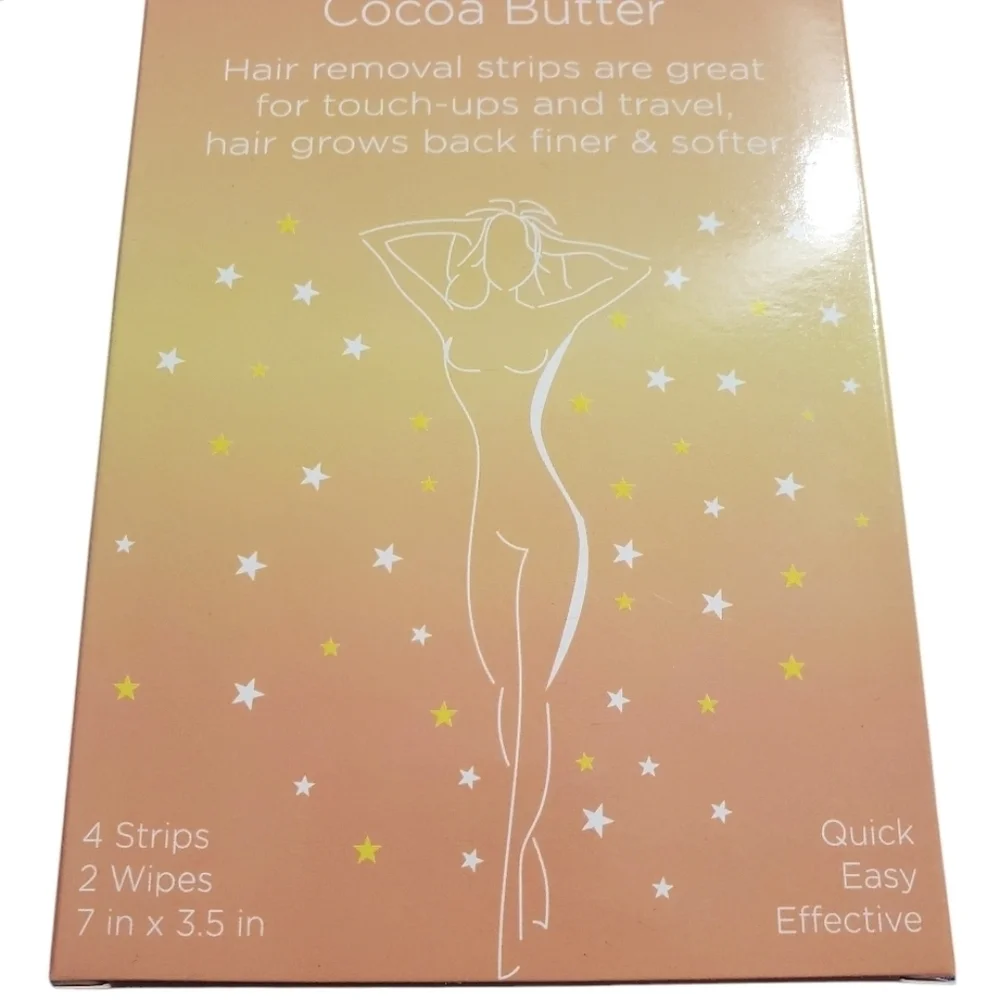 New Dreamology Cocoa Butter Bikini & Body Wax Strips Hair Removal 2 pk